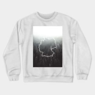 Germany Country Map | Luminous Landscapes Crewneck Sweatshirt